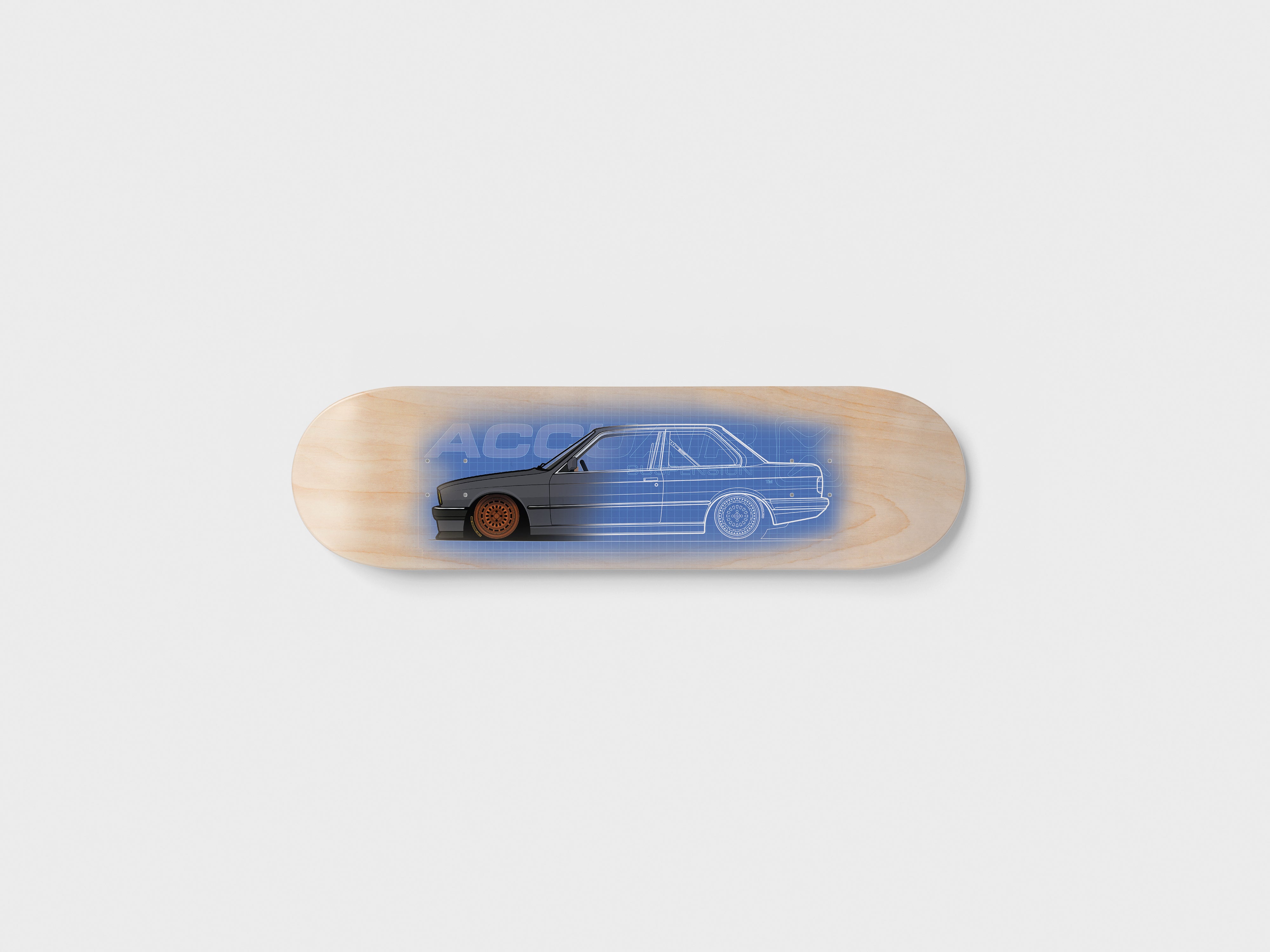 Custom Car Skateboard Deck: Your Actual Car as Wall Art