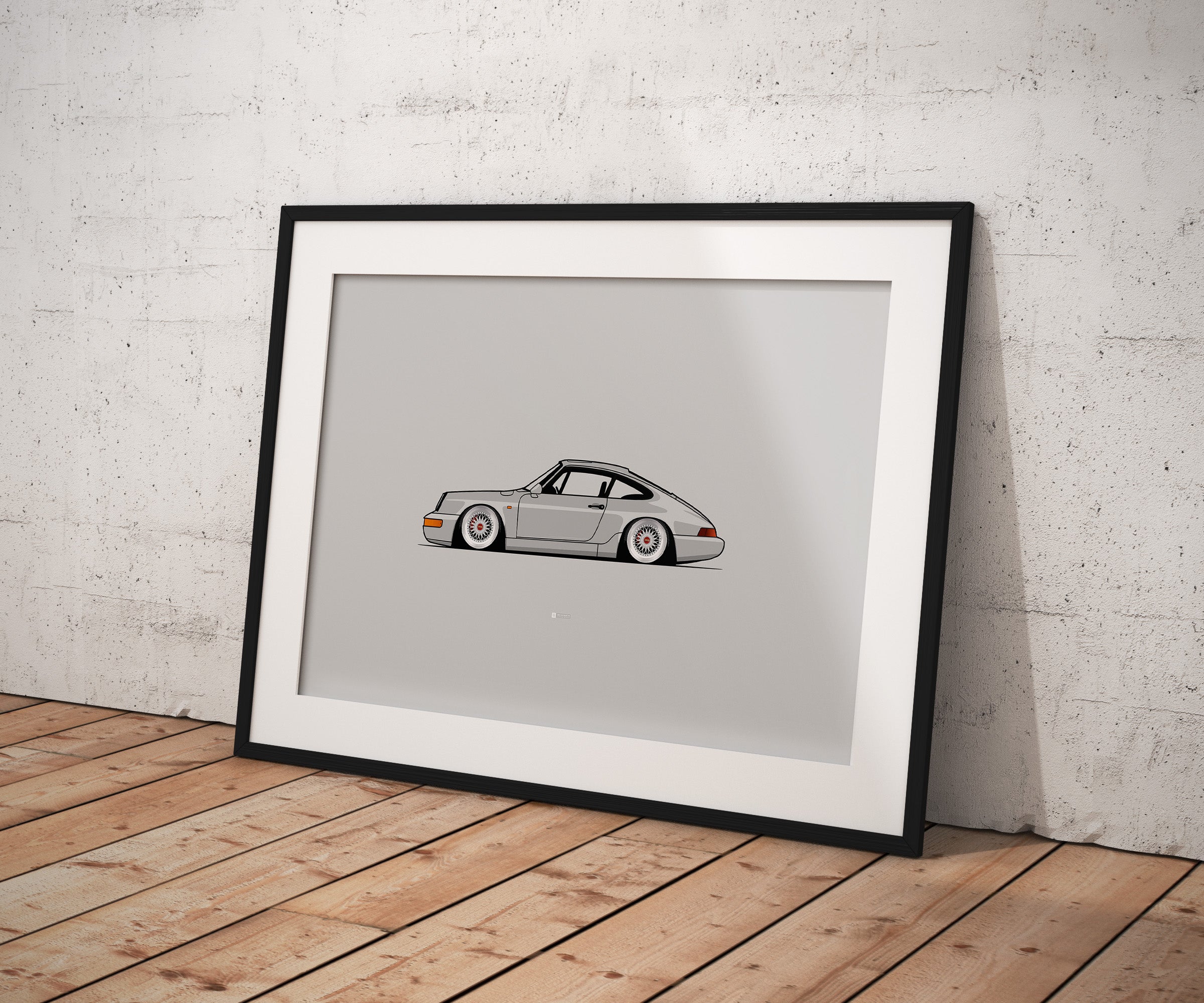 PORSCHE 964 BBS WHEELS PRINT