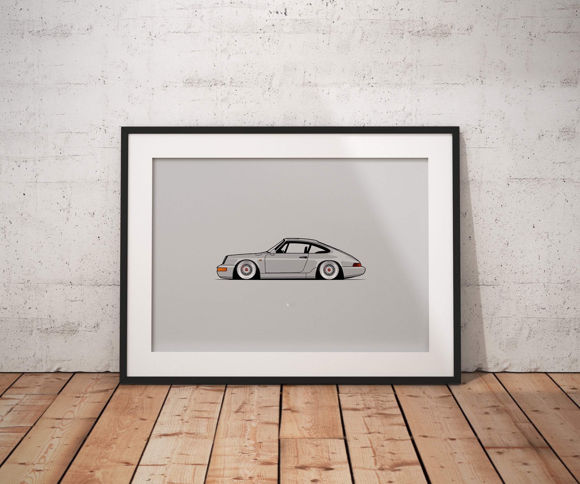 PORSCHE 964 BBS WHEELS PRINT