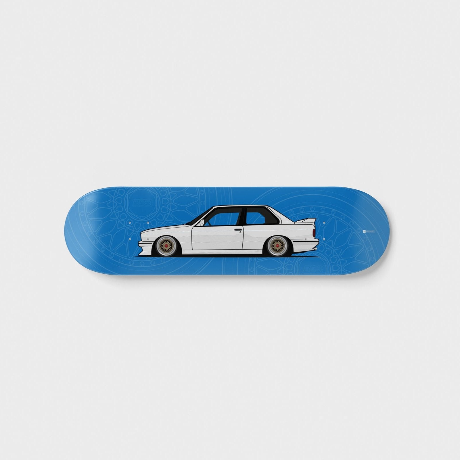 BMW E30 M3 skateboard deck wall art