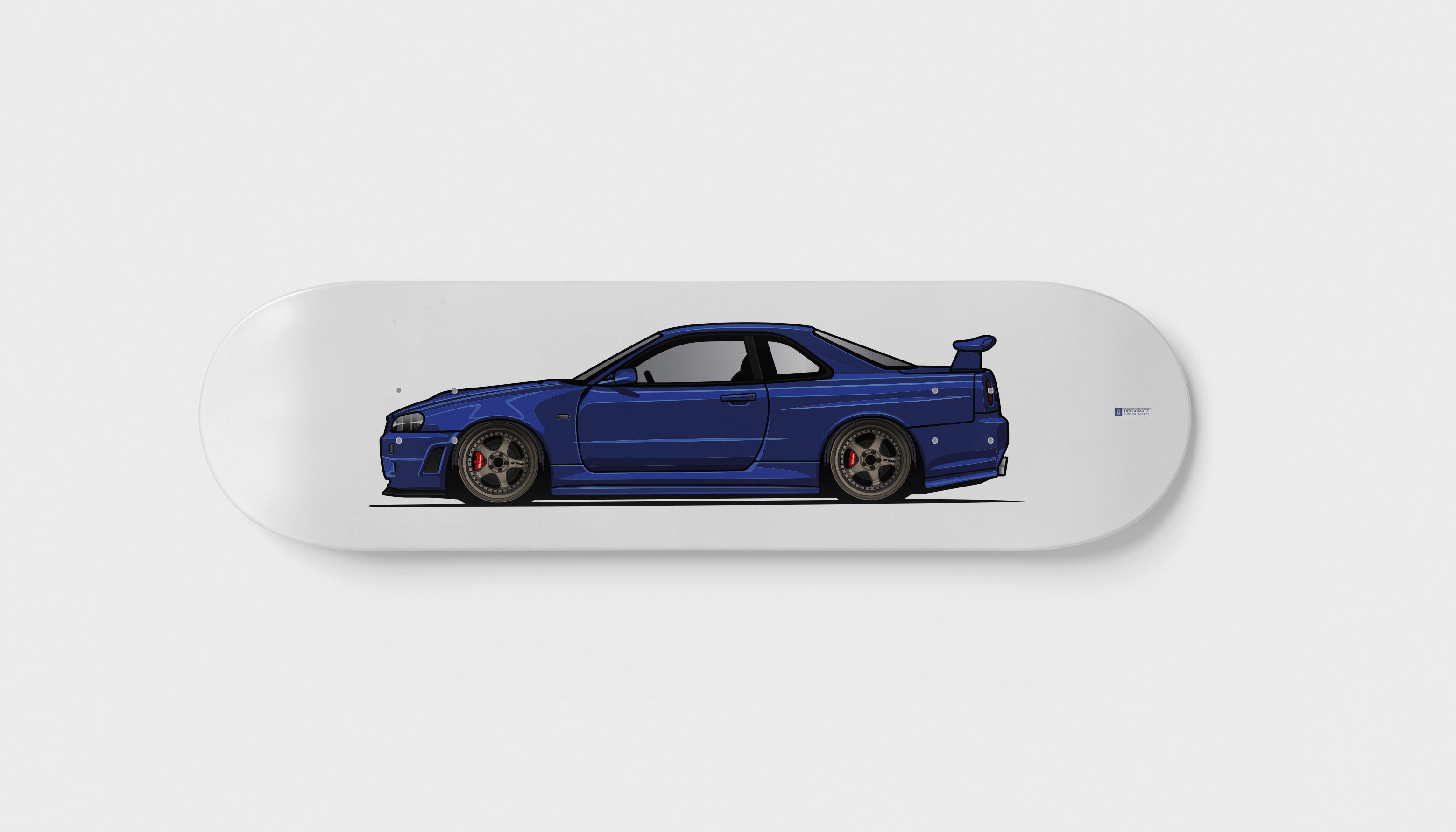 Nissan Skyline GT-R R34 skateboard deck wall art