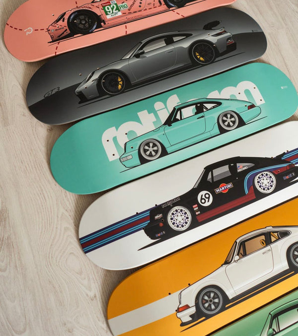 car skateboard deck wall art
