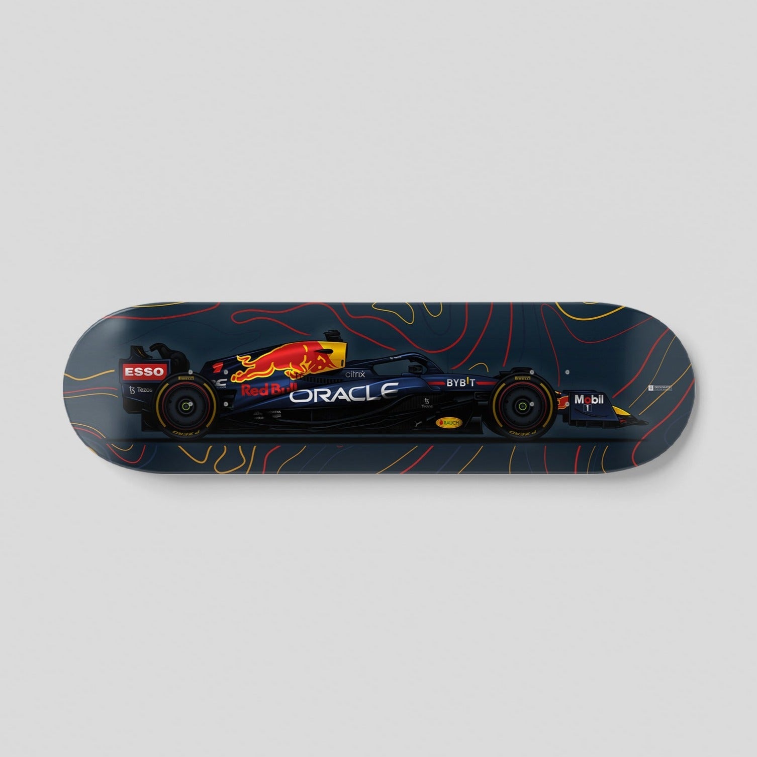 Max Verstappen RB18 Formula 1 skateboard deck wall art
