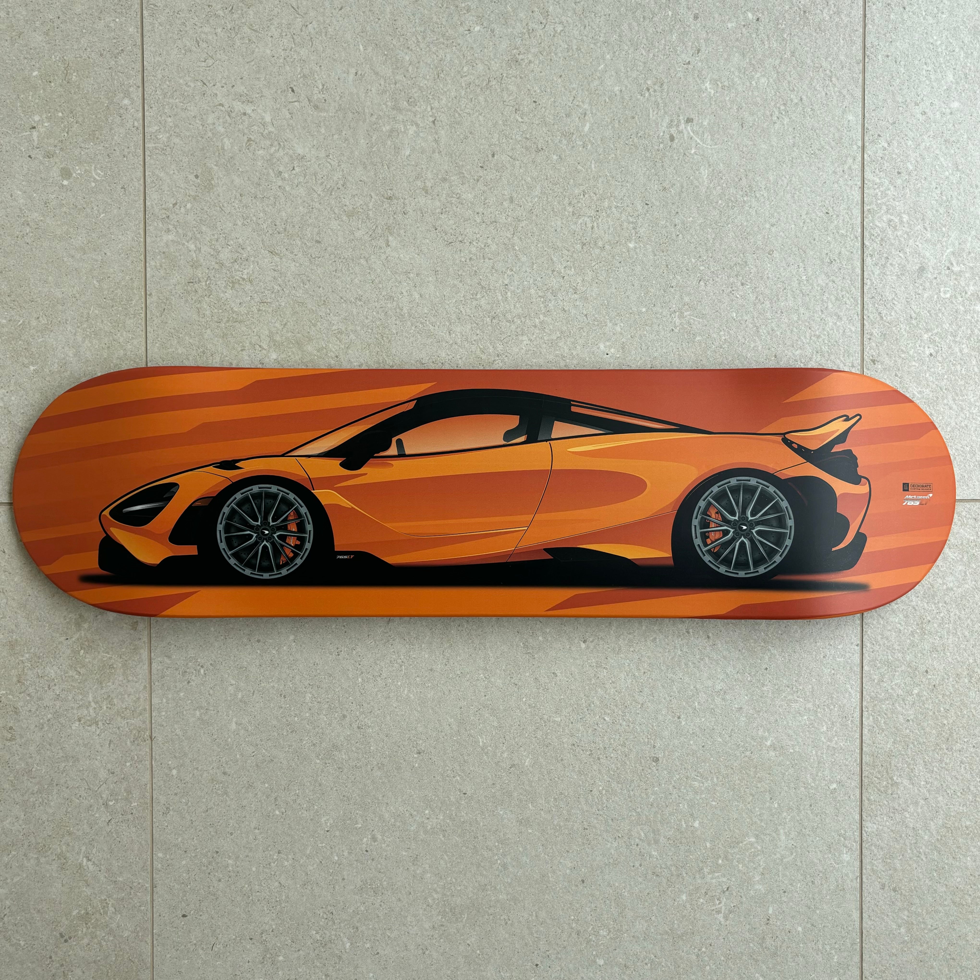 McLaren 765LT Skateboard Deck