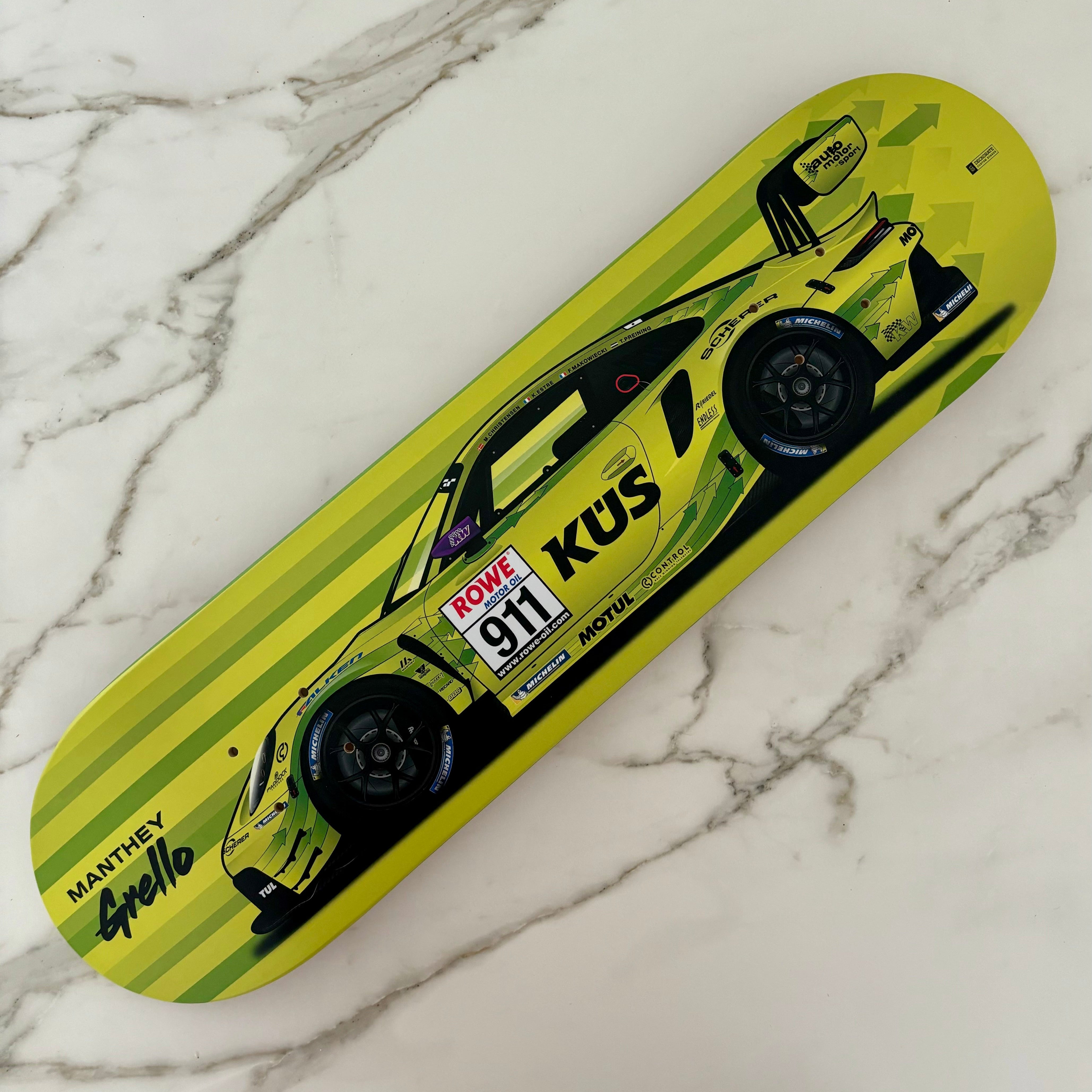 PORSCHE 911 GT3 R (2023) 'Grello' Skateboard deck