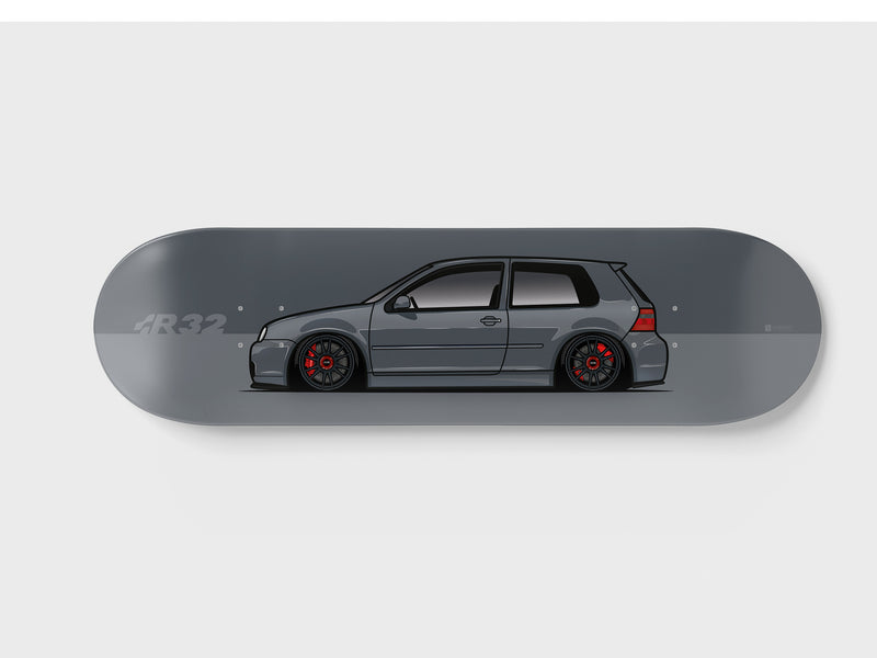Decorative skateboard wall art - VW GOLF MK4 R32 – DECKORATE