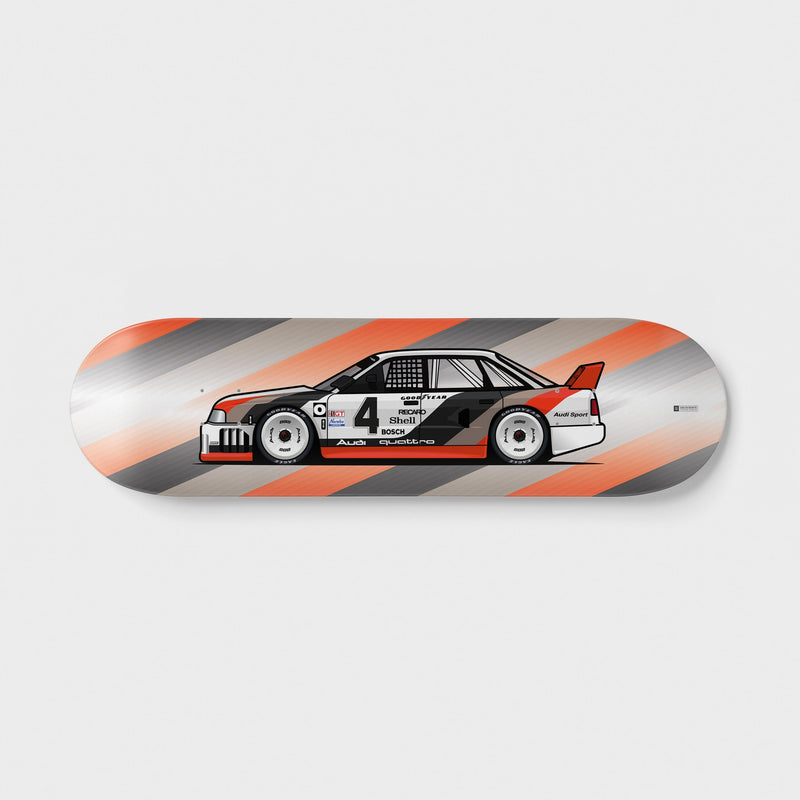 Audi 90 IMSA GTO skateboard deck wall art