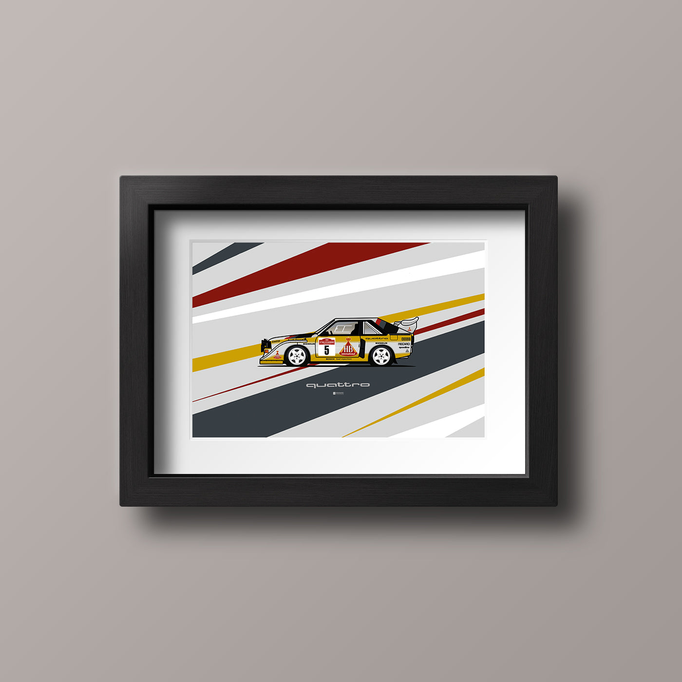 AUDI QUATTRO RALLY CAR PRINT