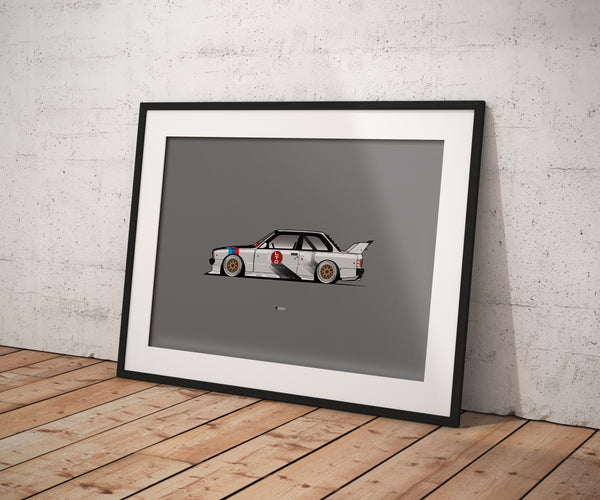 BMW E30M3 LTO PRINT