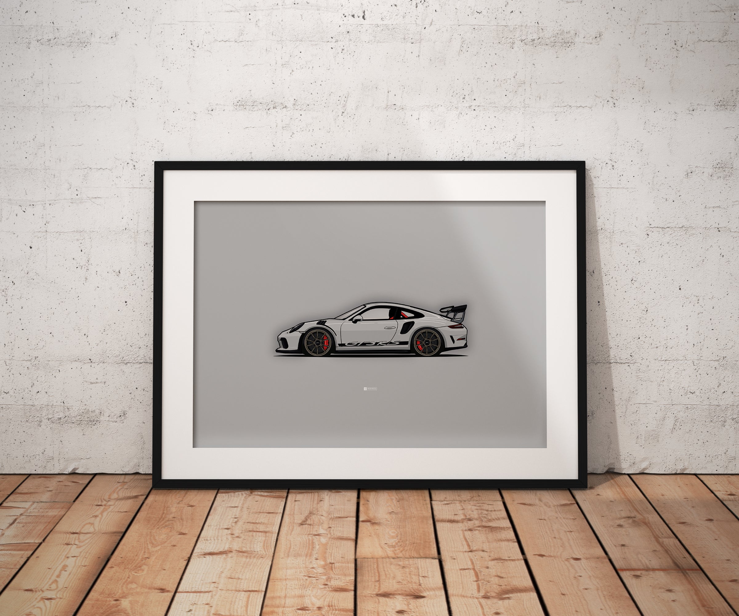 PORSCHE GT3RS GREY PRINT