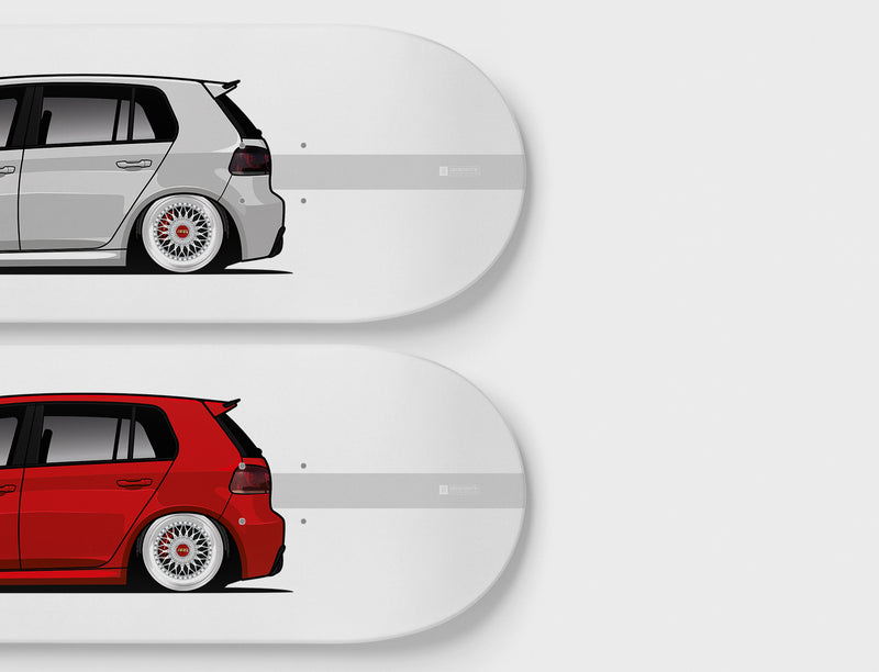 Decorative skateboard wall art - VW GOLF MK6 GTI – DECKORATE