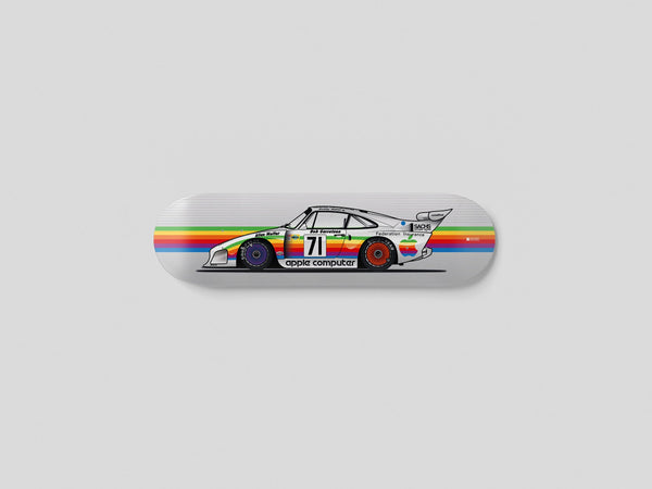 Porsche 935 Apple livery skateboard deck